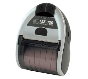 Мобильный принтер этикеток Zebra MZ-320 (ширина печати 73,7 мм, скорость 76 мм/с, USB, IrDA, Bluetoo